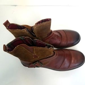 Buggati mens boots brown leather size 46 brown